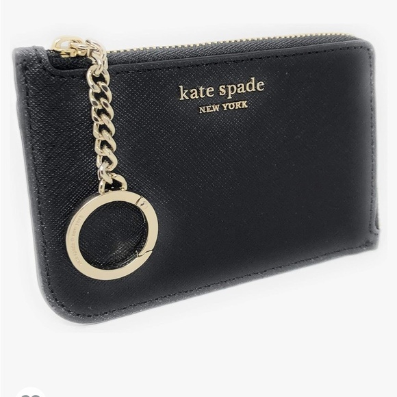 ♠️Kate spade wallet  L-Zip Card Holder Keychain - Picture 1 of 8